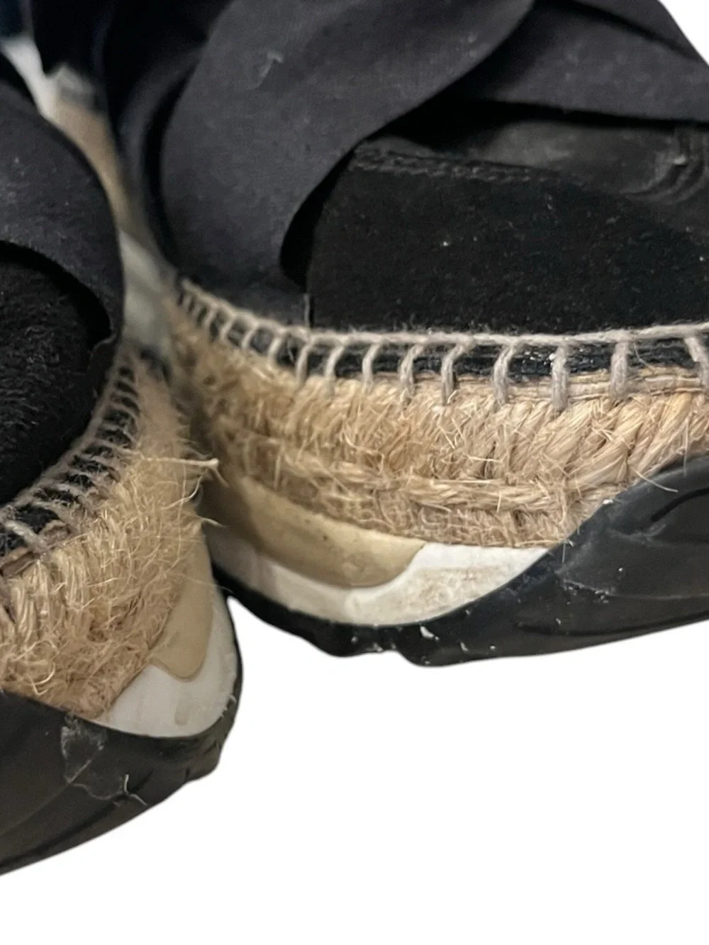 Free People Chapmin Espadrille Black Sneaker Sz 10